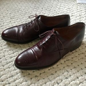 Salvatore Ferragamo Toecap Oxford Dress Shoes 10 D